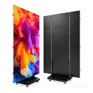 Three fold Double-sided LED poster screen
