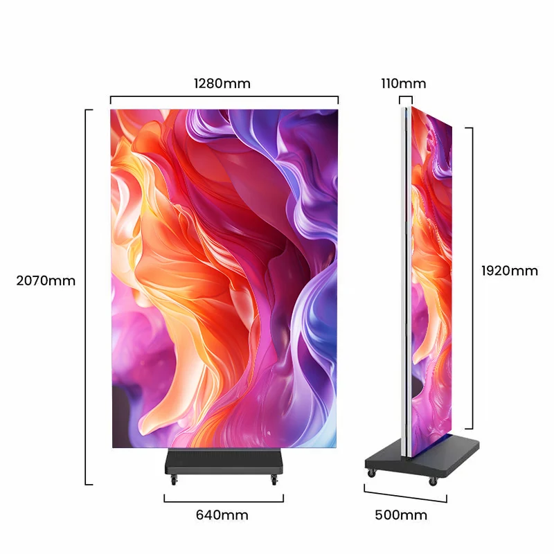 Three fold Double-sided LED poster screen - 图片 2